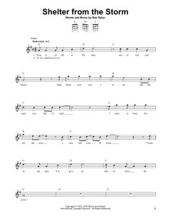 Shelter From The Storm von Bob Dylan (Download) 