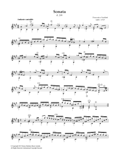 Sonata K.208 von Domenico Scarlatti (Download) 