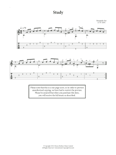 Study von Fernando Sor (Download) 