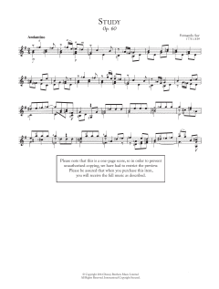 Study, Op.60 von Fernando Sor (Download) 