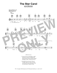 The Star Carol von Alfred Burt (Download) 