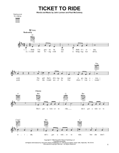 Ticket To Ride von The Beatles (Download) 