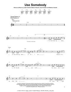 Use Somebody von Kings Of Leon (Download) 