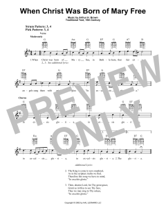 When Christ Was Born Of Mary Free von Arthur H. Brown (Download) 