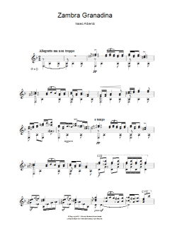 Zambra Granadina von Isaac Albéniz (Download) 