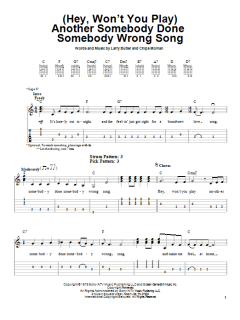 (Hey, Won't You Play) Another Somebody Done Somebody Wrong Song von Chips Moman (Download) 