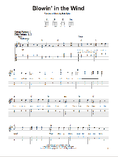 Blowin' In The Wind von Bob Dylan (Download) 