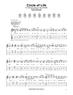 Circle Of Life von Elton John (Download) 