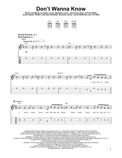 Don't Wanna Know von Adam Levine (Download) 