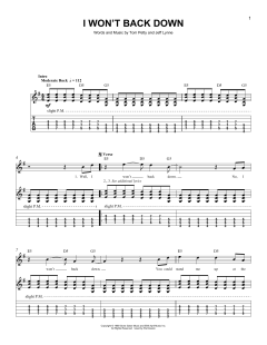 I Won't Back Down von Tom Petty (Download) 