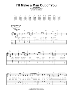 I'll Make A Man Out Of You von David Zippel (Download) 