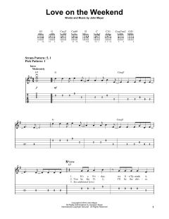 Love On The Weekend von John Mayer (Download) 