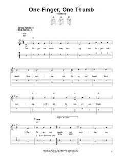 One Finger, One Thumb von Traditional (Download) 