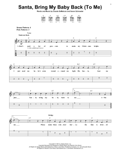 Santa, Bring My Baby Back von Elvis Presley (Download) 