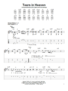 Tears In Heaven von Eric Clapton (Download) 
