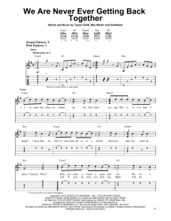 We Are Never Ever Getting Back Together von Taylor Swift (Download) 