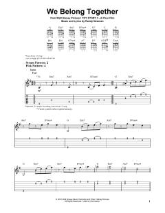 We Belong Together von Randy Newman (Download) 