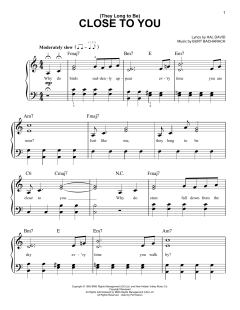 (They Long To Be) Close To You von The Carpenters (Download) 