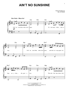 Ain't No Sunshine von Bill Withers (Download) 