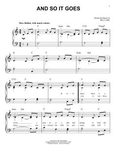 And So It Goes von Billy Joel (Download) 