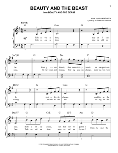Beauty And The Beast von Alan Menken (Download) 