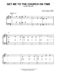Get Me To The Church On Time von Alan Jay Lerner (Download) 
