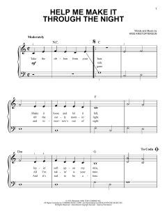 Help Me Make It Through The Night von Elvis Presley (Download) 