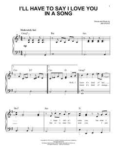 I'll Have To Say I Love You In A Song von Jim Croce (Download) 