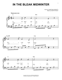In The Bleak Midwinter von Gustav Holst (Download) 