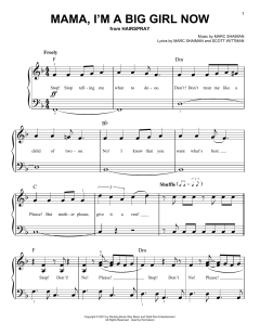 Mama, I'm A Big Girl Now von Marc Shaiman (Download) 