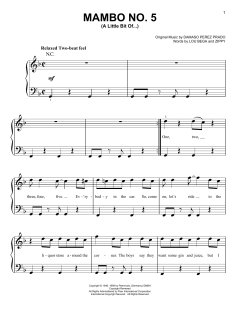Mambo No. 5 von Lou Bega (Download) 
