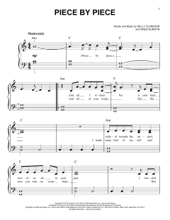 Piece By Piece von Kelly Clarkson (Download) 