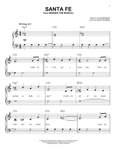 Santa Fe von Alan Menken (Download) 