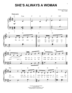 She's Always A Woman von Billy Joel (Download) 