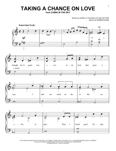 Taking A Chance On Love von Ted Fetter (Download) 