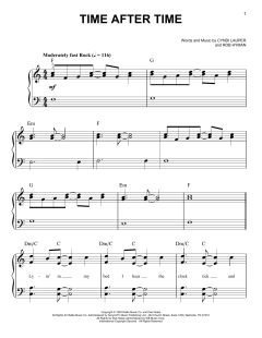 Time After Time von Cyndi Lauper (Download) 