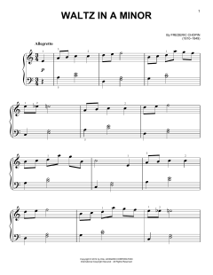 Waltz In A Minor von Frédéric Chopin (Download) 