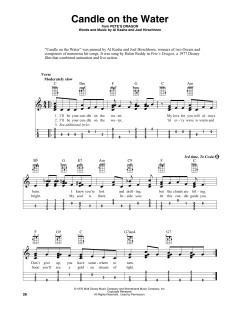 Candle On The Water von Helen Reddy (Download) 