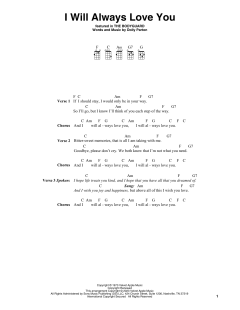 I Will Always Love You von Whitney Houston (Download) 