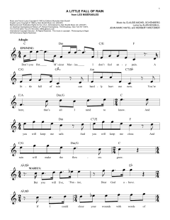 A Little Fall Of Rain von Herbert Kretzmer (Download) 