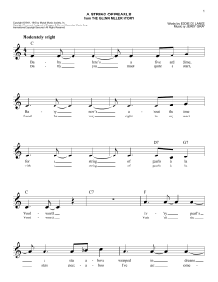 A String Of Pearls von Eddie DeLange (Download) 