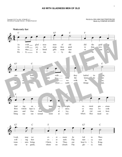As With Gladness Men Of Old von Conrad Kocher (Download) 