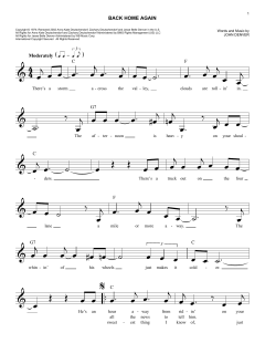 Back Home Again von John Denver (Download) 