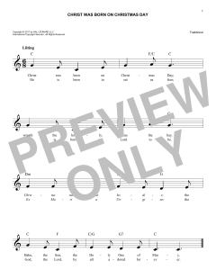 Christ Was Born On Christmas Day (Download) 