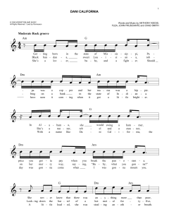 Dani California von Red Hot Chili Peppers (Download) 