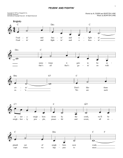 Feudin' And Fightin' von Burton Lane (Download) 