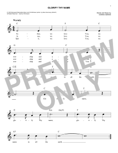 Glorify Thy Name von Donna Adkins (Download) 