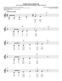 Gonna Build A Mountain von Leslie Bricusse (Download) 