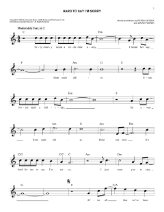 Hard To Say I'm Sorry von Chicago (Download) 