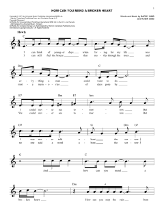 How Can You Mend A Broken Heart von Barry Gibb (Download) 